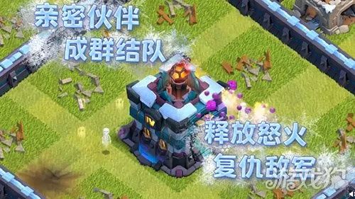 部落冲突大雪怪即将进入村庄(超强实力)