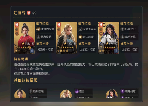 重返帝国新手阵容搭配推荐(重返帝国英雄介绍新手神器女将，红颜弓主力——魏兰)插图2