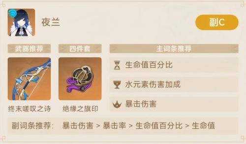 原神2.7阵容搭配推荐(原神2.7夜兰配队思路介绍)