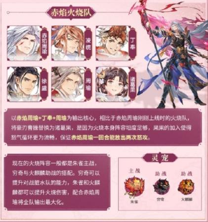 三幻阵容搭配推荐赤焰周瑜(大陆赤焰火烧队阵容搭配推荐攻略)