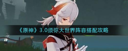 须弥攻略推荐阵容搭配(原神3.0须弥大世界阵容搭配攻略)