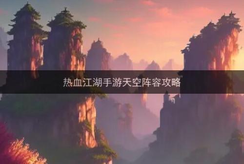 英雄天空阵容搭配推荐图(热血江湖英雄联盟天空阵容攻略)
