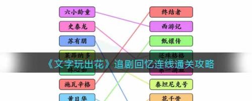 文字玩出花童年热剧怎么过关(文字玩出花追剧回忆连线通关攻略)插图