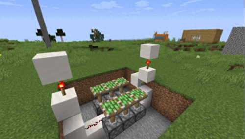 我的世界自动门(红石自动隐藏门)插图14