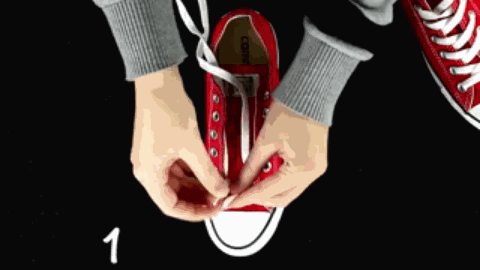 帆布鞋鞋带的系法图解(十二种系鞋法)插图14 帆布鞋鞋带的系法图解(十二种系鞋法)插图14