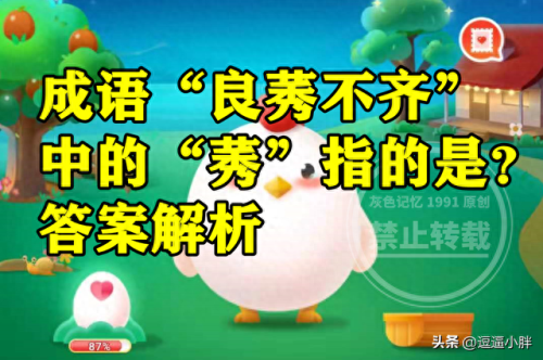 扫帚蚂蚁庄园(庄园小课堂今日答案最新)插图2