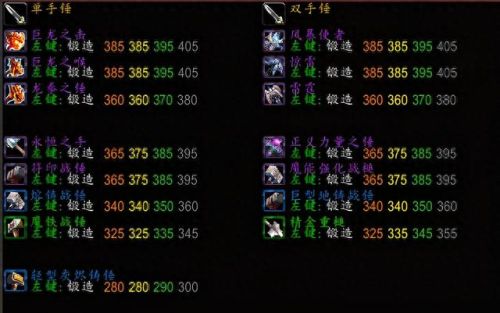 魔兽世界锻造(怀旧服锻造都能做什么)