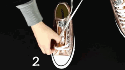 帆布鞋鞋带的系法图解(十二种系鞋法)插图12 帆布鞋鞋带的系法图解(十二种系鞋法)插图12