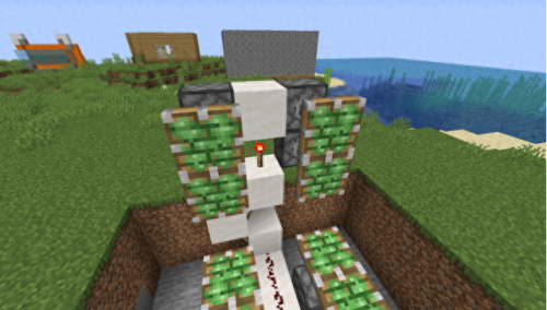 我的世界自动门(红石自动隐藏门)插图15