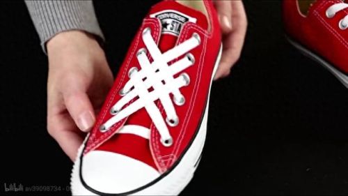 帆布鞋鞋带的系法图解(十二种系鞋法)插图13 帆布鞋鞋带的系法图解(十二种系鞋法)插图13