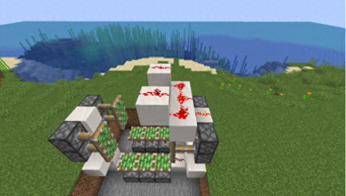 我的世界自动门(红石自动隐藏门)插图18