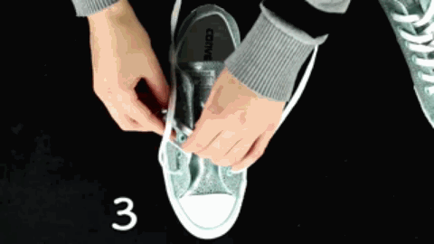 帆布鞋鞋带的系法图解(十二种系鞋法)插图17 帆布鞋鞋带的系法图解(十二种系鞋法)插图17