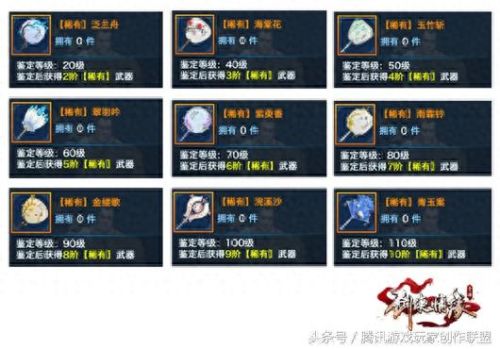 长歌门武器装备50级(长歌门入门武器图片)插图