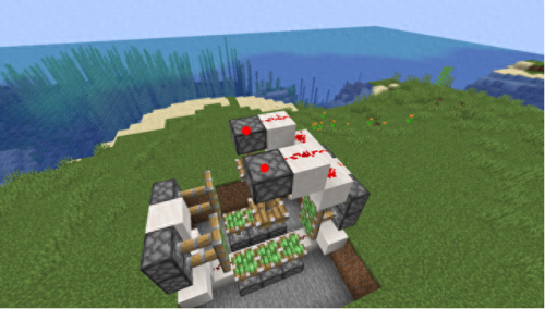 我的世界自动门(红石自动隐藏门)插图19