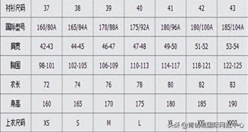 裤子尺码l(裤子尺码对照表L)插图