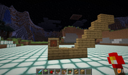 我的世界隐藏楼梯教程(我的世界红石科技)插图3