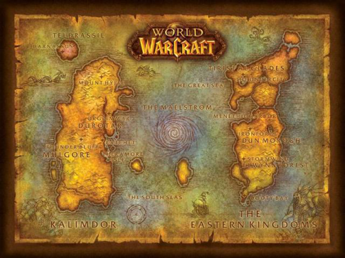 魔兽世界地图(魔兽东部王国地图)插图