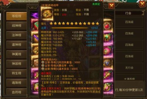 传奇主宰装备是什么版本(传奇装备级别一览表)插图2 传奇主宰装备是什么版本(传奇装备级别一览表)插图2