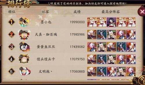 必须6星的20个式神(阴阳师式神强度天梯图)