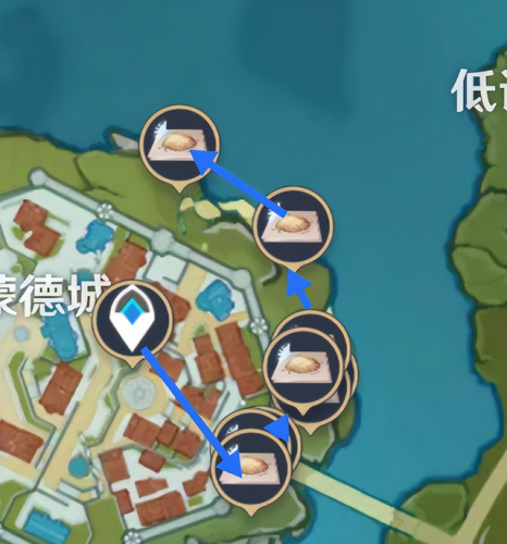 原神蒲公英籽(蒲公英籽的采集路线图)插图2