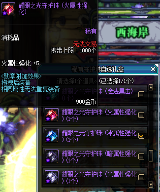 dnf驭剑士守护珠选择(dnf守护珠可以选四个属强吗)插图