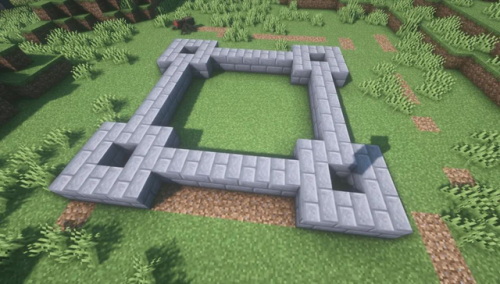 我的世界城堡设计图教程(我的世界50x50欧式城堡)插图2 我的世界城堡设计图教程(我的世界50x50欧式城堡)插图2