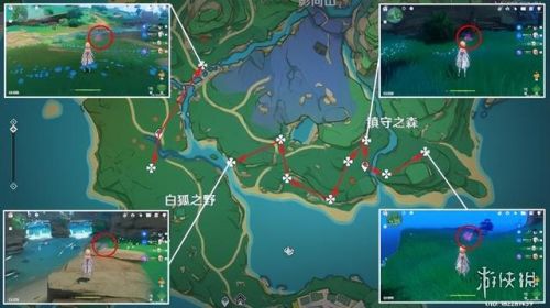 原神绯樱绣球采集路线图(哪个NPC卖绯樱绣球)插图7