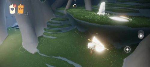 光遇在荧光小菇旁恢复能量(光遇密林遗迹冥想任务)