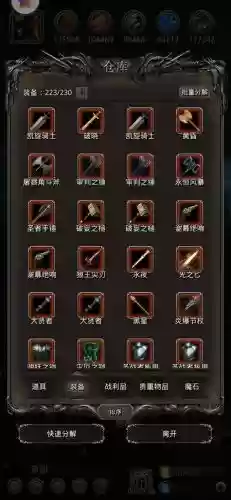 地下城堡238层装备插图1