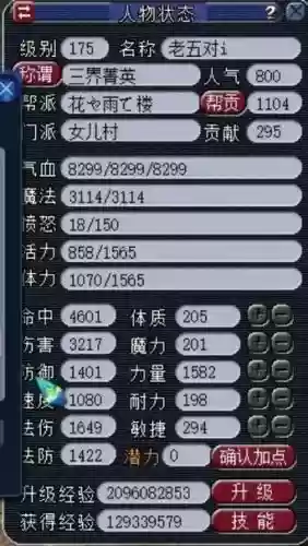 梦幻西游角色属性加点插图