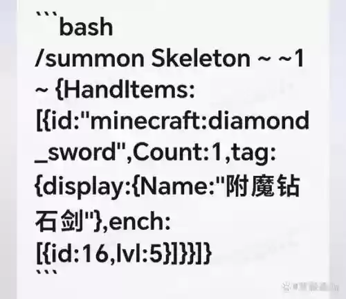 我的世界钻石装备命令插图