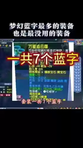 梦幻西游为什么蓝字装备减半插图