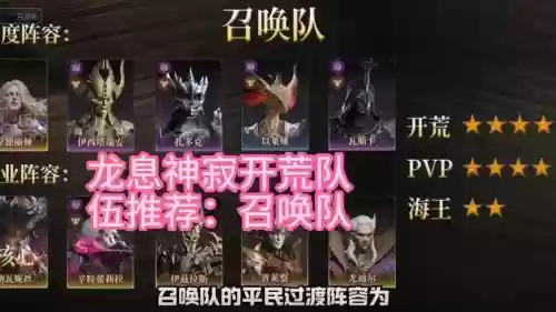 游戏开荒阵容搭配插图1 游戏开荒阵容搭配插图1