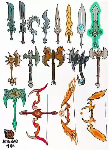 武器绘画图片大全插图 武器绘画图片大全插图
