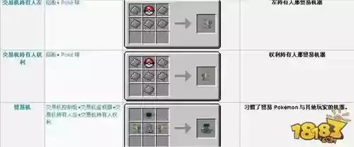 神奇宝贝mod怎么用技能，神奇宝贝mod合成表插图1