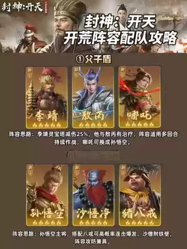 封神阵容搭配，封神阵容搭配表插图