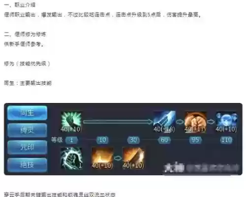 偃师宝宝技能加点，偃师修炼如何加点插图