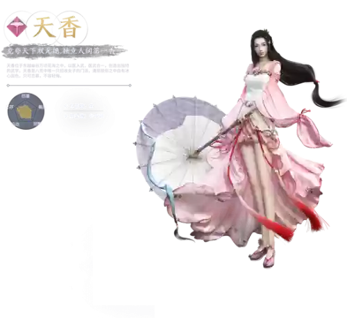 天涯明月刀天香的战斗技能，天涯明月刀天香技能名称