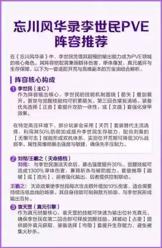 李世民搭配阵容推荐，李世民队伍插图