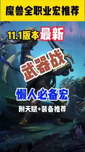 魔兽世界pvp武器战宏，怀旧服武器战pvp宏插图1