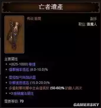 暗黑三猎魔人散件装备，暗黑三猎魔人配装插图1