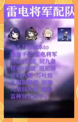原神雷神辅助搭配阵容，原神雷神阵容搭配推荐插图1