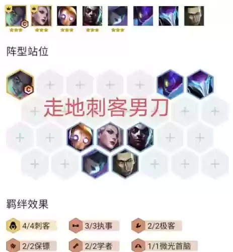 刺客执事男刀阵容搭配，刺客男刀给什么装备插图