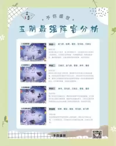 盛世芳华最强阵容赵云搭配，盛世芳华后期最强阵容插图